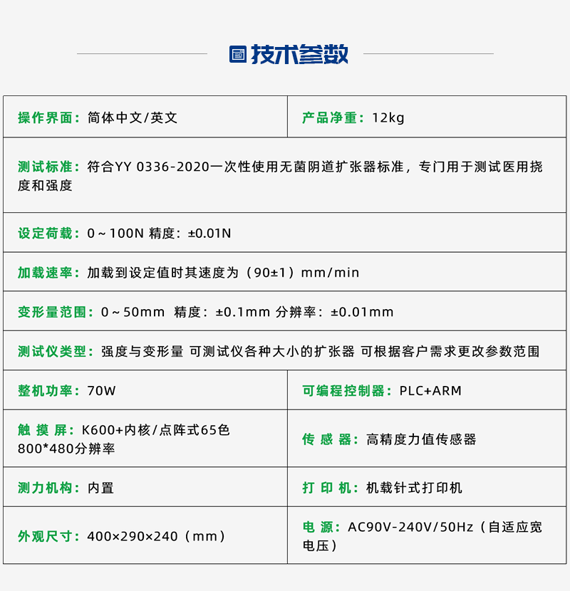 湖南新領(lǐng)航檢測(cè)技術(shù)有限公司-YKQ0366-C 陰道擴(kuò)張器測(cè)試儀